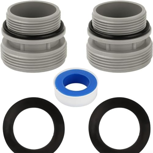 Ersatz-Schlauchadapter 4560, 40 mm Schlauch auf 1-1/2 Zoll Einlassauslassadapter, Umrüstsatz für Intex-Pools, kann dem Verschleiß bei regelmäßiger Poolnutzung standhalten (2)