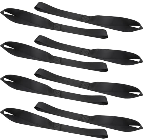 8 Stück Weiche Schlaufen Spanngurte 30cm Zurrschlaufen Zurrgurte Nylon Befestigungsgurt Doppelschlaufen Transportband für Motorrad, SUV, Dirtbike, ATV, UTV Transport