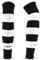 LION SPORTSWEAR Kids/Youth Football Sock Sleeves To Accompany Grip Socks - Fits Over Calf/Shin Pads - Variety Of Colors To Match Your Team Kit (Black/White)