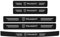 5 Pièces Voiture Plaques Seuil Porte, pour Peugeot 208 308 2008 107 607 106 406 407 307 206 301 408 4008 Fibre Carbone Voiture Seuil de Porte Door Sill Contre Les Rayures Protection