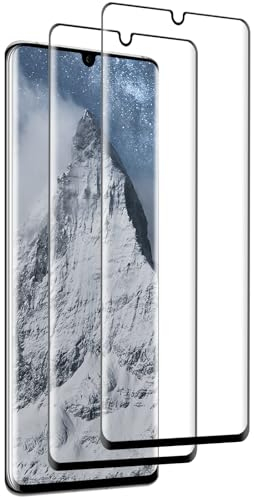 Beukei Panzer Schutz Glas für Huawei P30 Pro, 2 Stück Glass Protector, [Blasenfrei][9H Härte][HD Klare][Anti-Kratzen] Handyfolie
