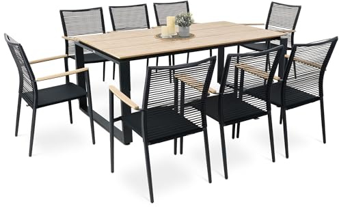 di volio Gartenmöbel-Set Aluminium für 6-8 Personen Outdoor Lounge Prezza