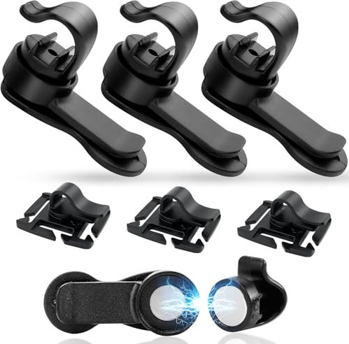 SDwfxd 3 Stk Magnetic Tube Clip, ABS Abnehmbare Extra Starker Magnet Trinkschlauch Clips, Wasser Blasenschlauch Clip für Feste Position Trinkschlauchs, Trinkrucksack Trinksystem