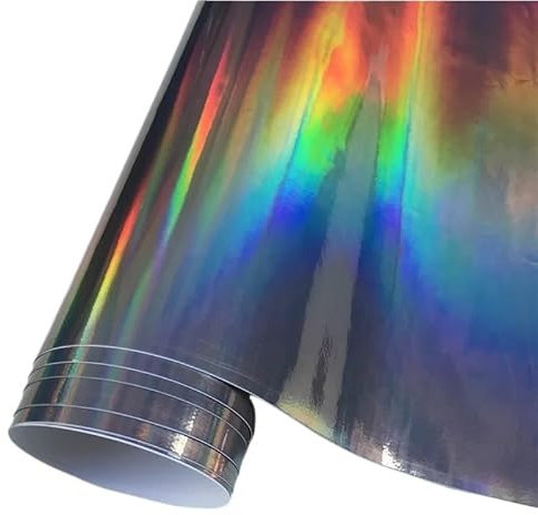 Autofolie Alle schwarzen Carbonfaser-Autoaufkleber Vinyl Wrap Film glänzend matt Chrom Wrapping Folie Auto Aufkleber Styling Roller Motorrad Car Wrapping Folie(Black Laser,152X30 cm)