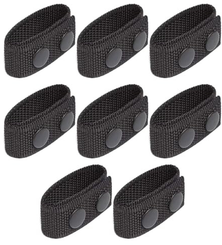 EIHI 8 Pièces Ceinturon Support de Ceinture Double Boucle à Pression pour Fixation de Ceinture Sports de Plein Air Accessoires d'Equipement Militaire Ceinturon Police de Ceinture Tactique Sécurité