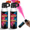 KERNOWO Canon à fumigene Gender Reveal Lot de 2 | Rose Poudre Canon canons à confettis biodégradables à 100% pour Révélation fête prénatale
