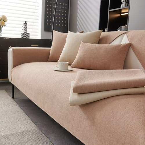 Sofa Überzug, Sofadecken für Sitzfläche 1 2 3 4 Sitzer, Überwurfdecken für Sofa, Sofaschoner Rutschfest, Couchbezug Katze Hundeschutz, Sofabezug Ecksofa für L-Form U-Form Sektionssofa, 90*160cm