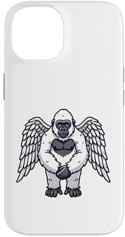 Hülle für iPhone 14 Niedlicher schüchterner Sasquatch-Engel mit Flügeln