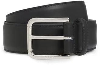 BOSS Herren Navya-St Sz35 Gürtel aus italienischem Leder mit Logo-Gravur an der Dornschließe