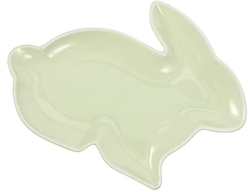 OFFSCH Hasenkuchenteller Aus Keramik Süßigkeiten-snacktablett Für Haus Dekoratives Tablett Mit Hase Snacktablett Für Schreibtisch Ornament Zum Basteln