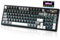 YUNZII IF99 Tastiera meccanica da gioco senza fili con display intelligente LCD, QMK/VIA programmabile BT/2.4G/USB-C Guarnizione montata Hot Swap RGB 96% layout per Mac/Win (nero, zero linear)