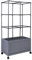 genialo XXL-Pflanzturm Doppel, Pflanztopf für Rankpflanzen, Blumentopf, Rattan- und Holzoptik