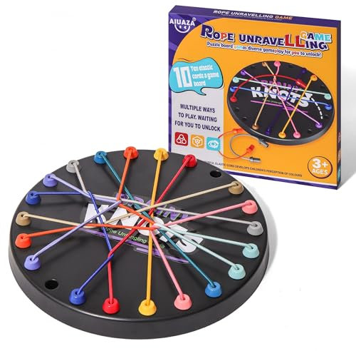 AIUAZA Juegos de mesa estratégicos, juegos de cuerda, juego de rompecabezas retorcido, juego de cuerda para atar, juguetes de fiesta para adultos, niños autismo, juguetes de descompresión,
