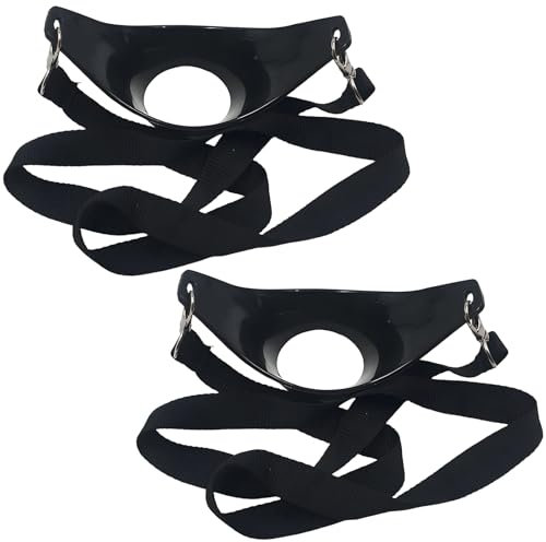 JazRvr Pack of 2 Wine Glass Holders, Wine Glass Holder for Hanging, Practical Neck Holder for Wine Tasting, Outdoor Parties and Gifts, 6 x 15 x 5 cm with Cord