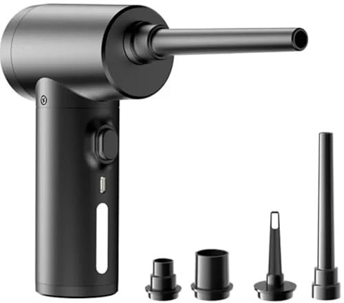 KWEZ Portátil Aspiradores Mini Aspiradora Pistola de soplado de Polvo de Plumero de Aire inalámbrico 2 en 1, soplador de Aire y aspiradora, sopladores de Plumero inalámbricos(B)