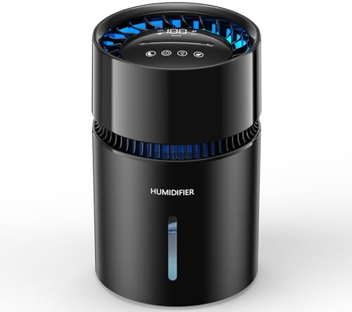 3L Smart Humidifier with Filter, LED Display, 3 Mist Levels, Negative Ion Technology for Fresh Air, Large Room Coverage, 1–8H Timer, Ultra-Quiet Humidifier, Sleep Mode, Night Light