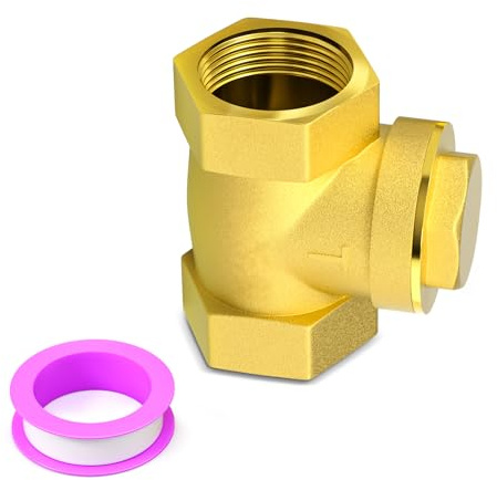 MEANLIN MEASURE 3/4 FBSP Messing Swing-Rückschlagventil,DN20,Sanitärarmatur zur Verhinderung des Rückflusses von Öl, Wasser, Gas und Luft