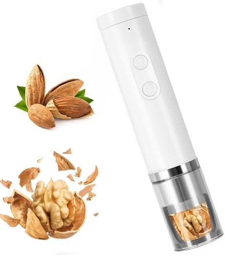 Elektrische Nussknacker-Maschine - Automatisch mit 360° Anti-Spritz-Design, hohe Festigkeit für einfaches Nuss-Cracking, abnehmbare und waschbare Teile