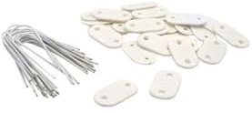 Nature Set de Fixation Blanc pour canisses et Brise-Vues