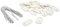 Nature Set de Fixation Blanc pour canisses et Brise-Vues