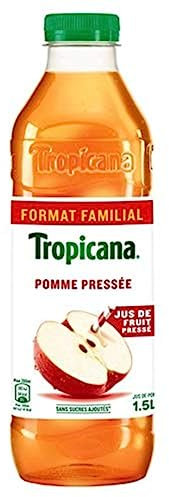 Tropicana Jus pommes origine france - La bouteille de 1,5L