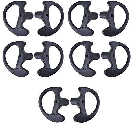 perfk 5 Paar Open earmould Gel Ohrstöpsel für Kopfhörer Headset