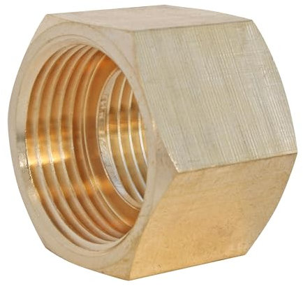 SOMATHERM FOR YOU, Manchon laiton brut double femelle 12/17 pour raccordements plomberie, compatible avec tous raccords laiton à filetage, étanchéité sur filet ou joint plat