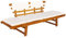 Festnight 2-in-1 Gartenbank Sonnenliege mit Polstern | Verstellbar Tagesbett Multifunktionsbank | Massivholz Akazie (155 bis 190) x 66 x 75 cm