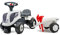 Falk - Rutschauto Traktor Valtra mit Anhänger - ab 12 Monaten Schaufel und Harke inklusive - 2 Personalisierungsstile - Nummernschild personalisierbar - 240C