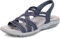 Skechers Reggae Slim Simply Stretch Sandales pour femme, bleu marine, 39 EU