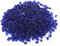 Dodxiaobeul Pierres décoratives en verre, 1 lb environ 460 g de galets en verre de mer irréguliers avec glaçage artificiel, d'aquarium, de plantes aériennes bleu marine