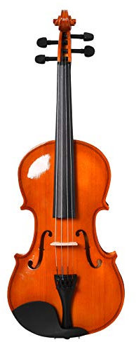 HOMCOM Violino 4/4 per Adulti con Accessori Inclusi (Custodia, Archetto, Corde, Ponticello, Accordatore) 58.5 x 21.5 x 7cm