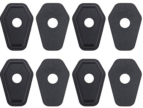 4-teilige Motorrad Blinker Anzeige Abdeckungen Adapterplatten Schwarz für Vorder und Rückseite Kompatibel mit Suzuki SXR600 750 1000 SV650 1000 DL650