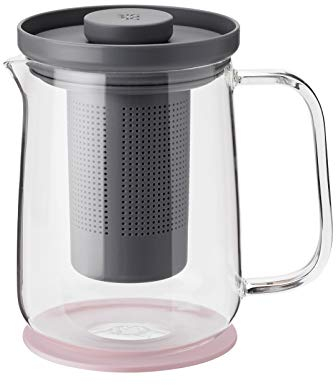 Stelton BREW-IT press tea maker, 0.7 l. - grey/rose