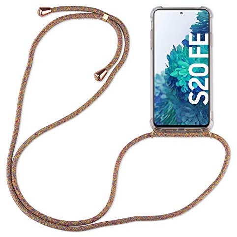 betterfon Hülle Kompatibel mit Samsung Galaxy S20 FE | Handykette Smartphone Halskette Hülle mit Band | Handyhülle mit Kordel zum Umhängen Kompatibel für Galaxy S20 FE | Rainbow