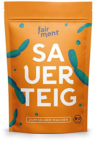 Bio Sauerteig Starter von fairment, frische Sauerteig Kultur aus Roggen, vegan, unpasteurisiert, pastös
