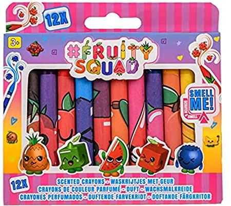 Jouetprive-Fruity Squad Bleistifte mit Duft, 12 Stück.