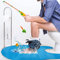 GICHUE Mini Potty Fishing Magnetic Game Set - Potty Putter Toy with Mini Fishing Pole and 4 Magnetic Plastic Fishes - for Toddlers, Kids and Adults