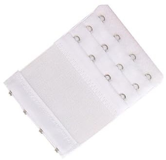 Citystores® White 4 Hook Bra Extender Extension Adjuster Pregnancy Comfort back Clips