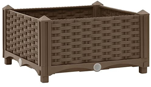 vidaXL Hochbeet 40 x 40 x 23 cm aus Polypropylen