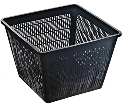 vdvelde.com - Pflanzkorb Quadrat 28cm - 5 Stück - Hochwertig Quadratisch Pflanzkörbe für Teich - Großer Teichkorb - Pflanzkörbe Seerosen und Teichpflanzen - Höhe 19cm - Van der Velde Wasserpflanzen