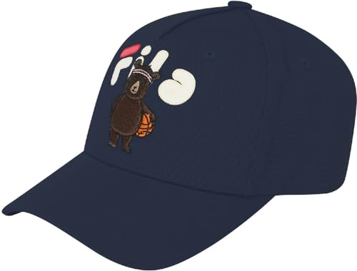FILA Unisex Kids Louis Basket 5 Panel Cap, Black Iris, Einheitsgröße