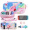 RHOTALL Niedliches Tragetaschen-Set für Nintendo Switch, Rosa Aufbewahrungstasche Switch Zubehör mit Schutzhülle, Bildschirmschutz, verstellbarem Schultergurt und 2 Daumenkappen