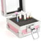KADS Aluminium Nail Drill Bit Holder Storage Box,25 Holes Nail Drill Grinding Bit Stand Display Case E-file Nail Bits Organizers Container For Nail Art (Pink)