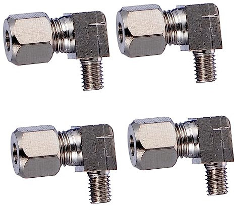 Housoutil 2 Sätze 90-grad-winkelstück Männlich Und Weiblich Schlauch Kompressor Pneumatische Anschlüsse 4 Stück * 2