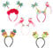 Beaupretty Hawaii-stirnband-set 5-teilig Tropisches Pflanzen-thema Haarband Für Cosplay Und Party