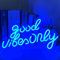 UExnkj-Y Good Vibes Only Neon Signs Bleu Neon Signes LED Neon Light Signs Néon LED Déco pour Noël, Anniversaire, Mariage Fête, Graduation Fête, Chambre, Bar Décor Cadeau