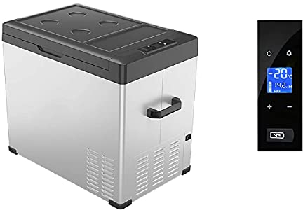 Suuim Frigo per Auto Mini Frigo da 40 Litri 12/24 V Frigo per Auto Portatile Veicolo da Campeggio Frigo Freezer Elettrico per Camion, Camper, Barca, Picnic, Outdoor T