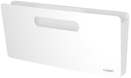 loukin Portadocumenti magnetico - Supporto verticale per lavagna bianca, frigorifero, parete ufficio, documenti, lettere (bianco)