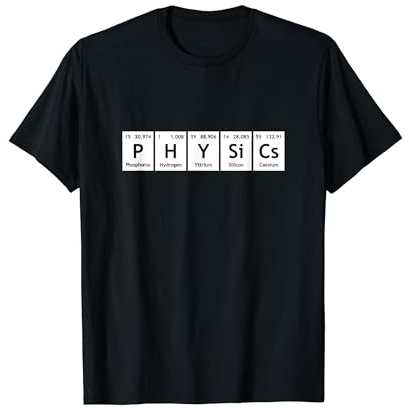 Periodic Table of Elements Chemistry Fun Words PHYSiCs T-Shirt